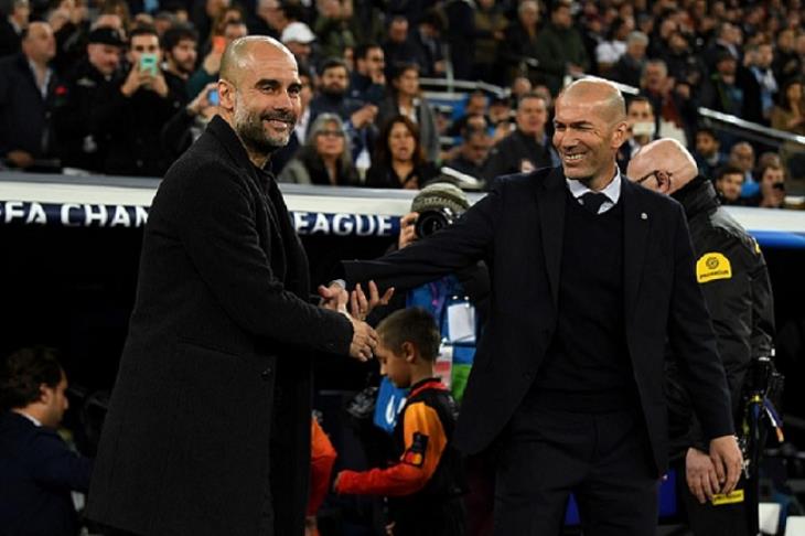 جوارديولا، زيدان، مانشستر سيتي، ريال مدريد جوارديولا، زيدان، مانشستر سيتي، ريال مدريد